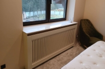 Оформление радиатора Белый короб из МДФ