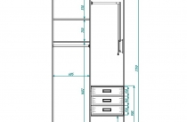 Схема шкафа купе