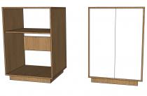 Тумба без задней стенки